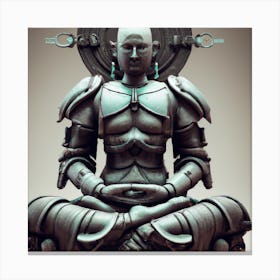 Futuristic Buddha Canvas Print