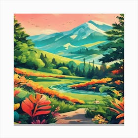 Landscape Painting 6 Canvas Print