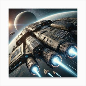 Eclipse Class Dreadnought Converted Canvas Print