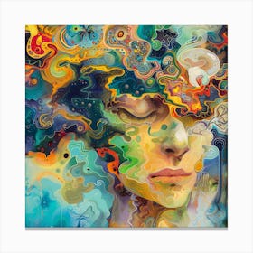 Abstract Of A Woman'S Head 1 Canvas Print