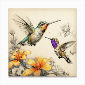 Hummingbirds 7 Canvas Print