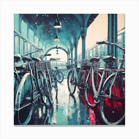 Bicycles in Paris Canvas Print