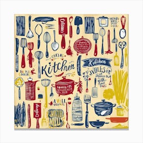 Kitchen Utensils Canvas Print