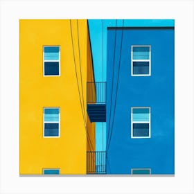 Two Buildings In The Sky Canvas Print