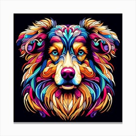 Psychedelic Dog Canvas Print