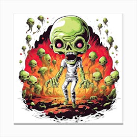 Zombies Vs Zombies Canvas Print