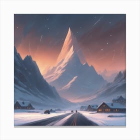 Snowy Landscape 3 Canvas Print