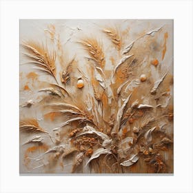 Pattern with Wheat Canvas Print