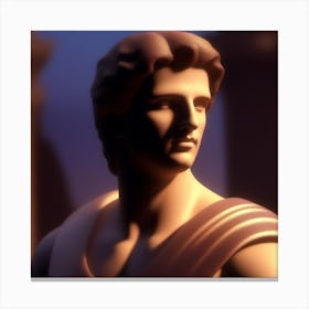 Statue Of Athena 6 Canvas Print