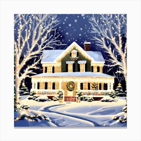 Christmas House 5 Canvas Print