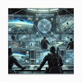 Raven Vanguard Coordinated Espionage Operations Canvas Print