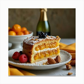 Apricot Cake Canvas Print