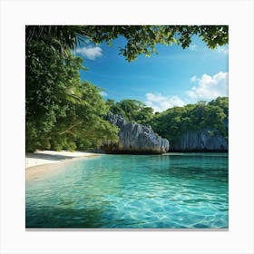 Beach In The Philippines Canvas Print