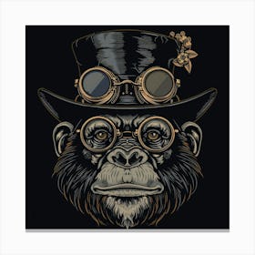 Steampunk Monkey 7 Canvas Print