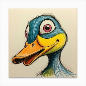 Duck Drawing 22 Canvas Print