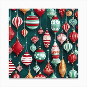 Christmas Ornaments 72 Canvas Print