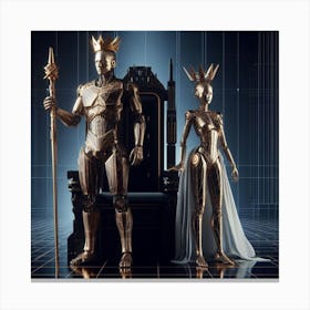 King And Queen 3 Canvas Print