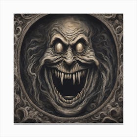 Demon Face Canvas Print