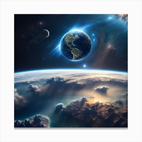 Earth From Space Canvas Print