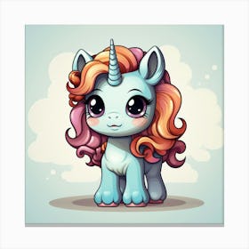 Cute Unicorn 383 Canvas Print