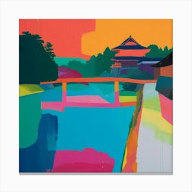 Colourful Gardens Ryoan Ji Garden Japan 10 Canvas Print