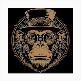 Steampunk Monkey 37 Canvas Print