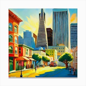 San Francisco Cityscape 2 Canvas Print