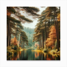 Autumn Forest 128 Canvas Print