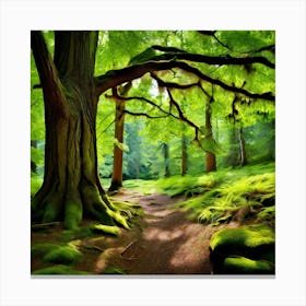 Oak Pine Birch Maple Cypress Sequoia Redwood Palm Spruce Fir Cedar Aspen Willow Bar (3) Canvas Print