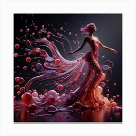 Abstract Figurative Painting Canvas Print