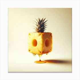 Pineapple Cube Canvas Print