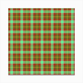 Plaid Fabric 42 Canvas Print