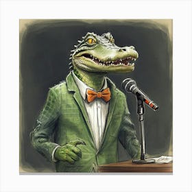 Alligator 4 Canvas Print