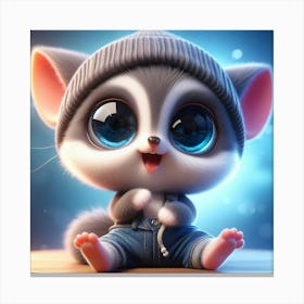 Cute Kitten 2 Canvas Print