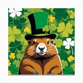 IRISH GROUNDHOG Canvas Print