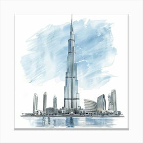 Burj Khalifa 2 Canvas Print