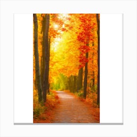 Autumn Path Canvas Print