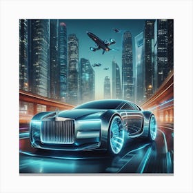 Futuristic Rolls Royce I Canvas Print