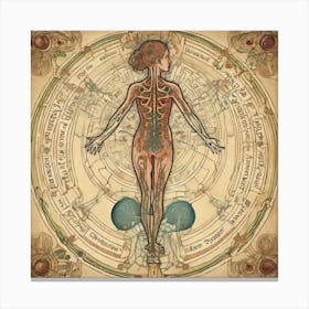 Nouveau Anatomy Series - 7 Canvas Print