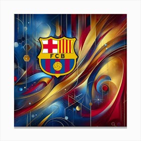 FC Barcelona Logo Wall Art 26 Canvas Print