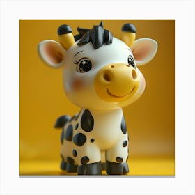 Cute Cow Figurine Canvas Print