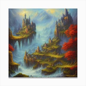 Fantasy Landscape Painting Canvas Print