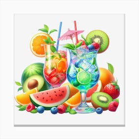 Fruit Cocktail 2 Canvas Print