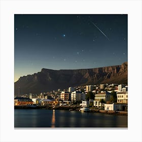 A Spaceship From Outer Space Over Cape Town Canvas Print