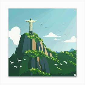 Christ The Redeemer Statue In Rio Canvas Print