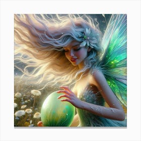 Fairy With A Ball Canvas Print