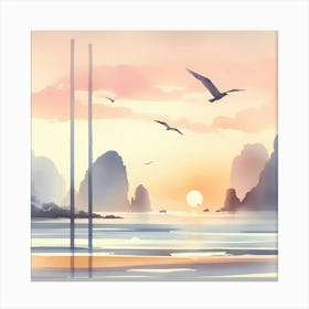 Watercolor Painting 4 Canvas Print