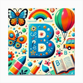 Alphabet B Canvas Print