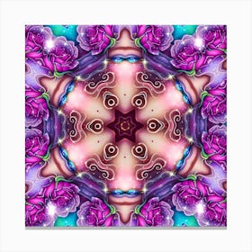 Psychedelic Roses Canvas Print