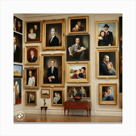 Portraits Of Presidents Canvas Print